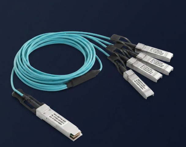 100G QSFP28 to 4x 25GBASE SFP28 Active Optical Cable, Commercial-grade