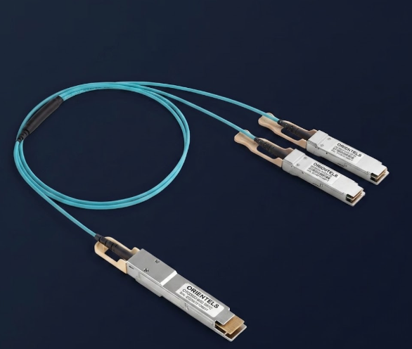 200G QSFP-DD to 2x100GBASE QSFP28 Active Optical Cable